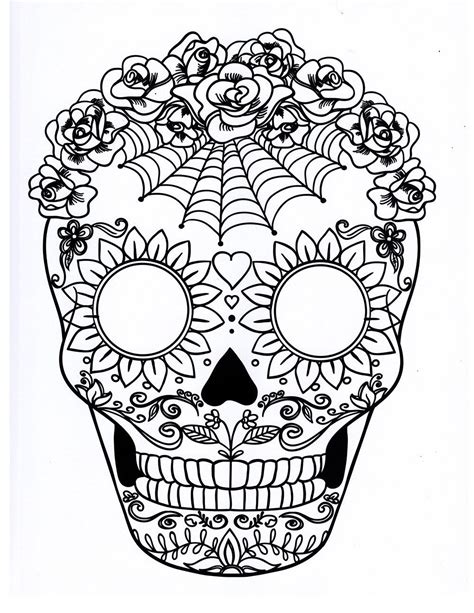 Free Printable Sugar Skull Template