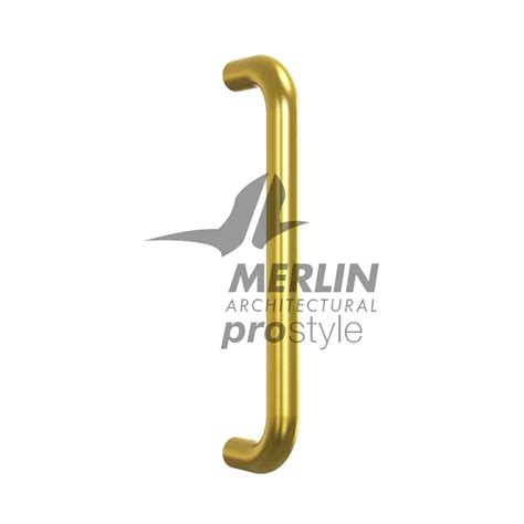 Prostyle D Pull Handle Bolt Through 19mm Diameter 225mm Satin Brass