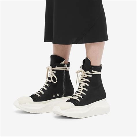 Rick Owens Drkshdw Abstract Sneakers Black And Milk End Us