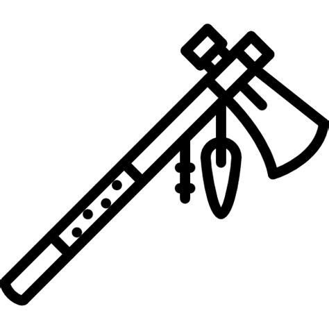 Tomahawk Coloring Lineal Icon