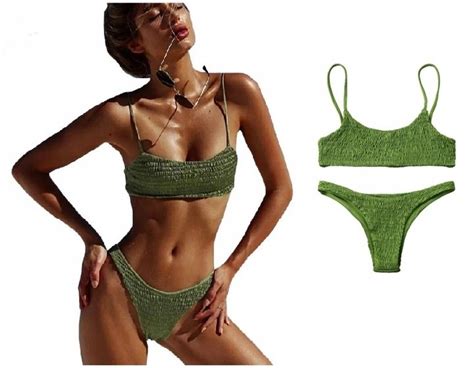 Str J K Pielowy Bikini Dwucz Ciowy Marszczony S Inna Marka Moda Sklep Empik