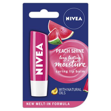 Nivea Fruity Shine Lip Balm In Watermelon G Wilko