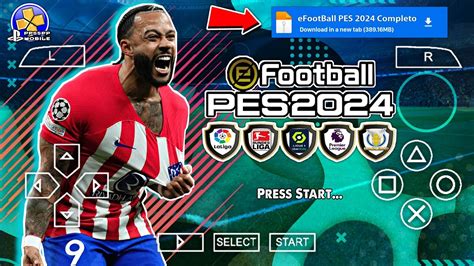 Novo Efootball Pes Leve Ppsspp Europeu Atualizado Narra O