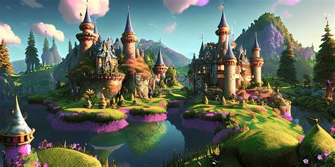 Fantasy Kingdom Palace Wallpaper Background Ai Generated Picture And HD ...