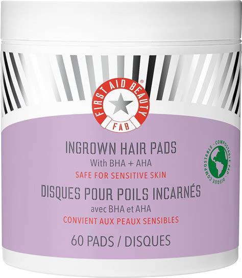 First Aid Beauty Ingrown Hair Pads With Bha And Aha Daily Treatment Relieves Razor Burn