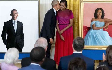 Obamas Return To The White House Unveil Official Portraits The