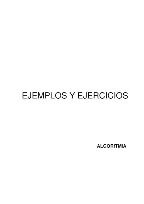 Pdf Algoritmos Ejercicios Resueltos Dokumen Tips