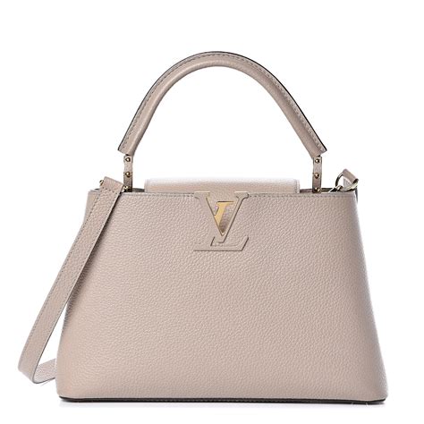 LOUIS VUITTON Taurillon Capucines PM Galet 512324