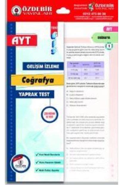 Zde Bir Yay Nlar Zdebir Ayt Co Rafya Gis Yaprak Test