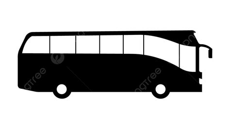 Autobús Turístico De Silueta Vector Png Dibujos Autobús Transportación Coche Png Y Vector