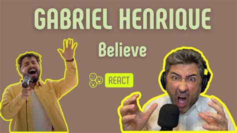 GABRIEL HENRIQUE BELIEVE Vocal coach REACTION ANÁLISE Rafa