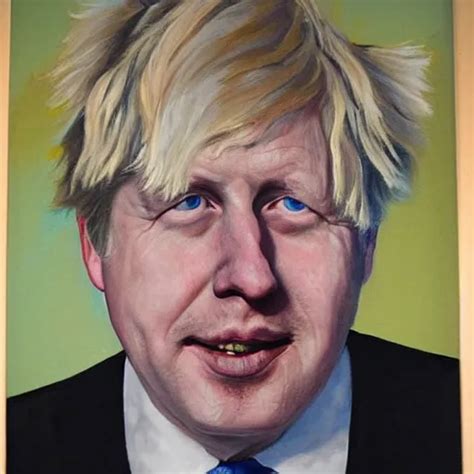 Beryl Cook Painting Drawing Of Boris Johnson Stable Diffusion Openart