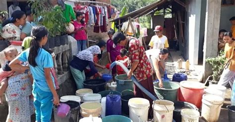 Kekeringan Landa Tujuh Desa Di Cilacap Warga Terdampak