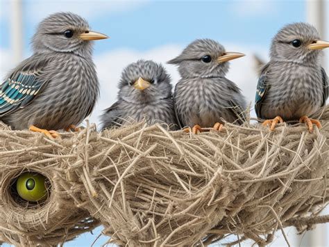How Long Do Baby Starling Birds Stay In The Nest After Hatching