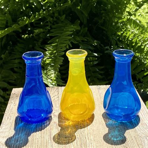 Colored Glass Vases - Etsy