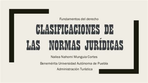 Clasificacion De Las Normas Juridicas Pdf