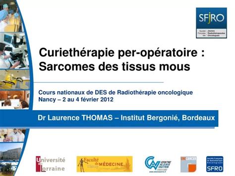 PPT Cours nationaux de DES de Radiothérapie oncologique Nancy 2 au