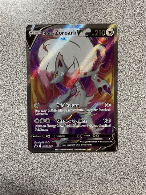 Mavin Pokemon Ultra Rare Holo Foil Hisuian Zoroark V Card Swsh Promo