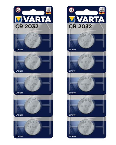 Varta Electronics CR2032 Lithium Knopfzelle 10er Pack Online Batterien