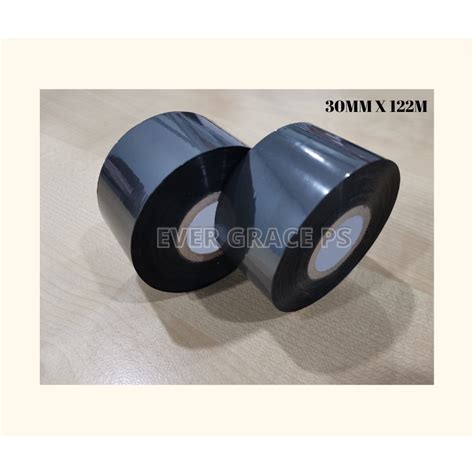 Hot Print Ribbon 30mm X 122m Black Shopee Malaysia