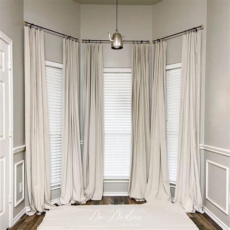 Easy DIY Drop Cloth Curtains No-Sew Method (Tutorial) - Do Dodson Designs