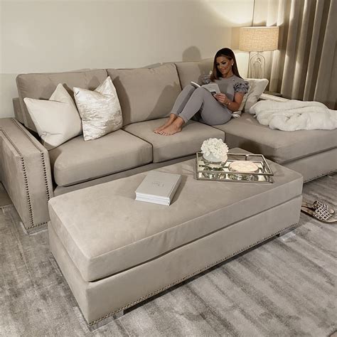 Shop Olivia Premium Mink Sofa Range with Studs – Rowen Homes
