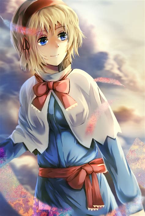 Safebooru Alice Margatroid Blonde Hair Blue Dress Blue Eyes Bow