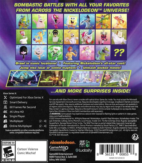 Nickelodeon All Star Brawl Universe Pack Box Shot For Playstation