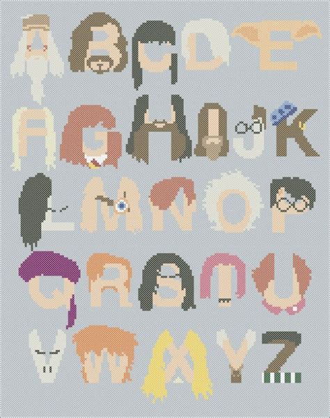 Bogo Free Harry Potter Characters Alphabet Original Pattern Abc