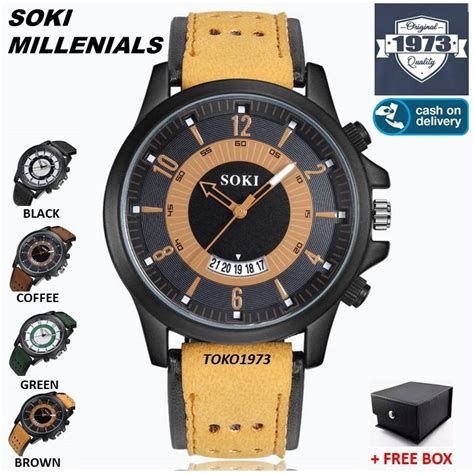 Jual SOKI MILLENIALS Jam Tangan Pria Arloji Pria Sporty Men S Watch