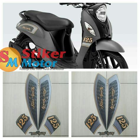 Sticker Striping Motor Yamaha Fino Sporty Fi Abu Lazada