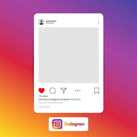 Instagram Post Template Set 7119809 Vector Art At Vecteezy