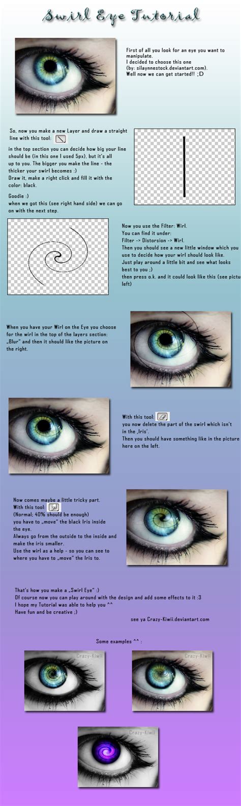 Tutorial Swirl Eye By Crazy Kiwii On DeviantArt