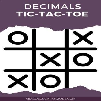 Decimals Tic Tac Toe By Abaco Education Zone Teachers Pay Teachers