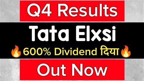 Tata Elxsi Q4 Results 2023 Tata Elxsi Q4 Results Tata Elxsi Share