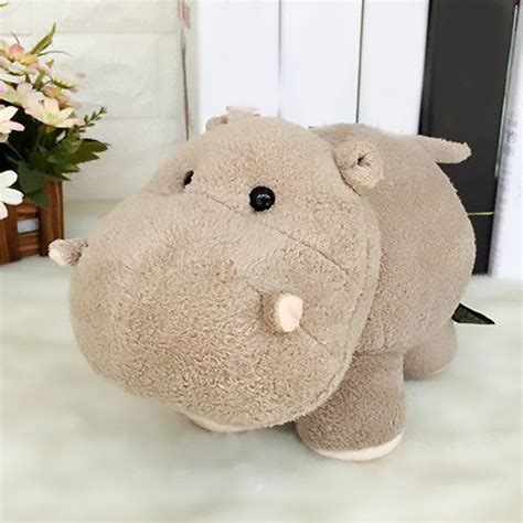 Baby Hippo Plush Toy Ultra Soft Solid Color Hippo Stuffed Animals Cute