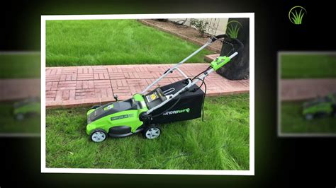 Greenworks 16 Inch 10 Amp Corded Electric Lawn Mower 25142 Review Youtube