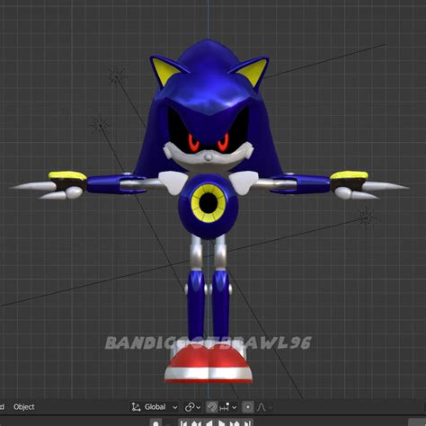 Dreamcast Metal Sonic Final Model Update By Bandicootbrawl96 On Deviantart