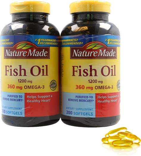 Amazon Nature Made Fish Oil Mg Softgels Fish Oil Supplements