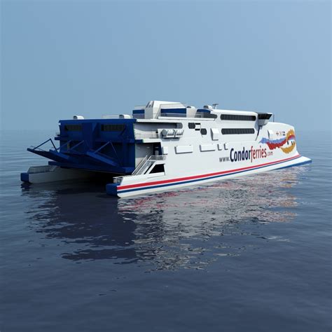 speed catamaran 3d model