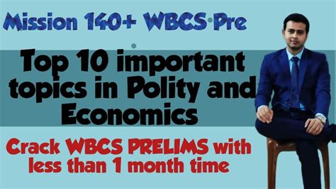 Top Most Important Topics Of Polity And Economics For Wbcs Prelims