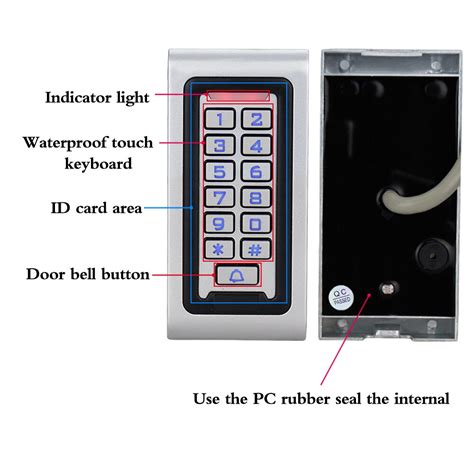 Obo Ip Waterproof Access Control Keypad Rfid Keyboard Metal Case For