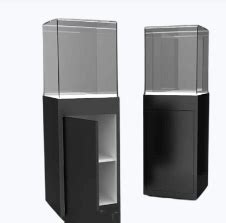 Black display cabinet store simple display table customization for sale ...