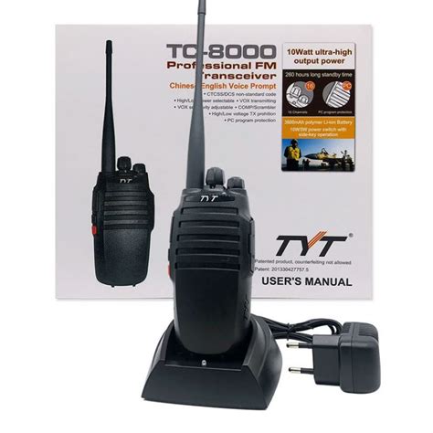 TYT TC 8000 10W High Power Woki Toki Radio Station Amateur Transciver