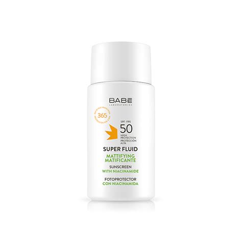 Babe Fotoprotector Super Fluid Matificante Spf50 50ml Crema Facial Mens Corner