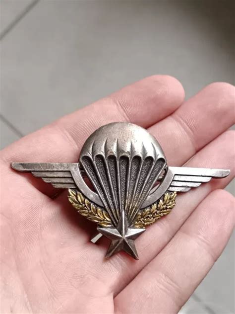 Ancienne Insigne Militaire Brevet Parachutiste Drago Romainville