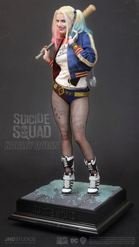 Jnd Studios Suicide Squad Harley Quinn Scale Hyperreal Statue In