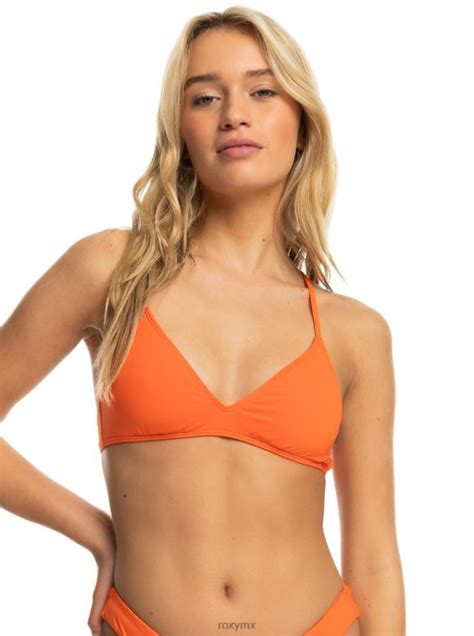 Roxy Mujer Top De Bikini De Triángulo Clásico De Playa 68xp0910 [68xp0910] Tendencias De Moda