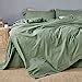 Amazon Jellymoni Green Washed Cotton Duvet Cover Set