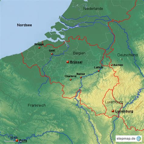 Stepmap Belgien Landkarte F R Deutschland